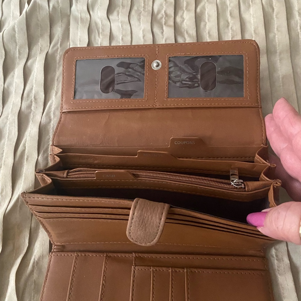 Brown leather wallet